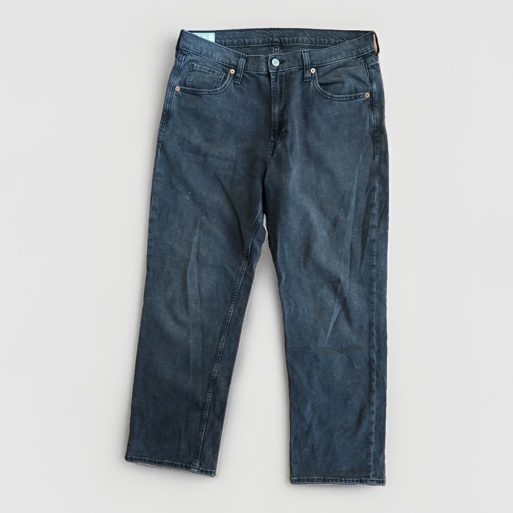GAP Men's 90s Loose Mid Rise Jeans Size 30x30 Black Wash Relaxed Fit Denim